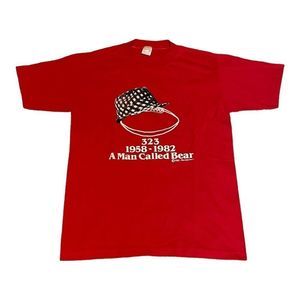 Vintage 1983 A Man Called Bear Alabama Short Sleeve Shirt Single Stitch‎ Rare M